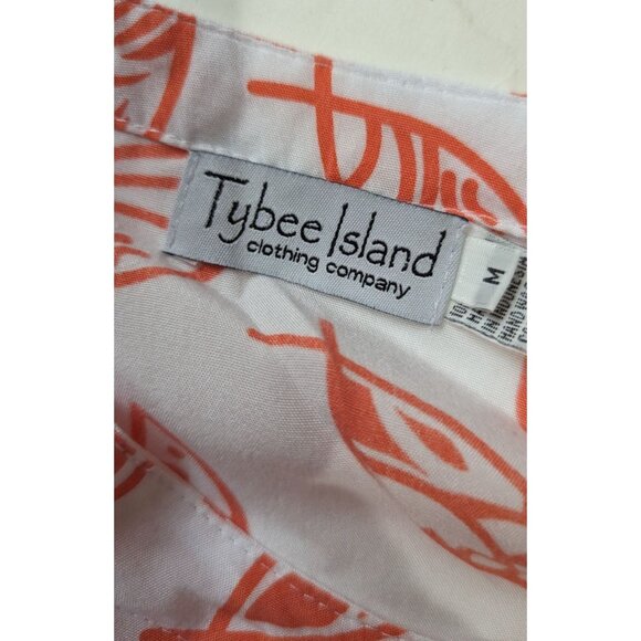 Tybee Island Clothing Company Tunic top size M pink fish beach summer coral pink - Picture 9 of 11